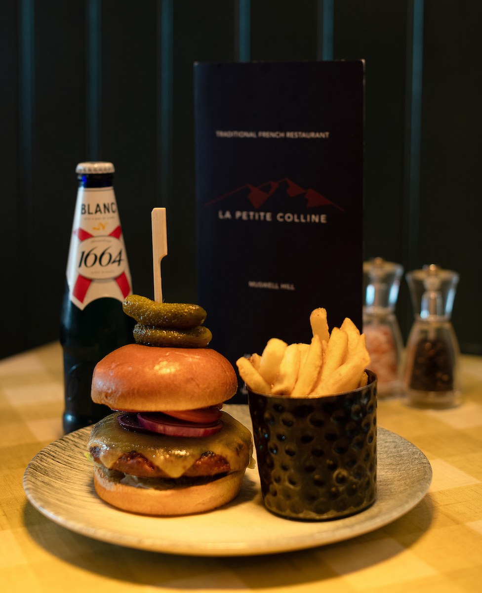 Burger fries at La Petite Colline, Muswell Hill