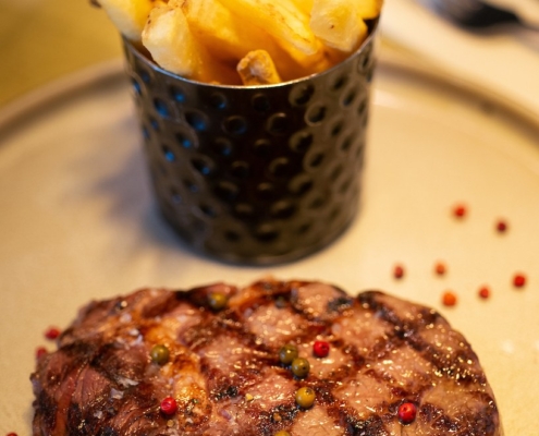 Steak frites at La Petite Colline, Muswell Hill